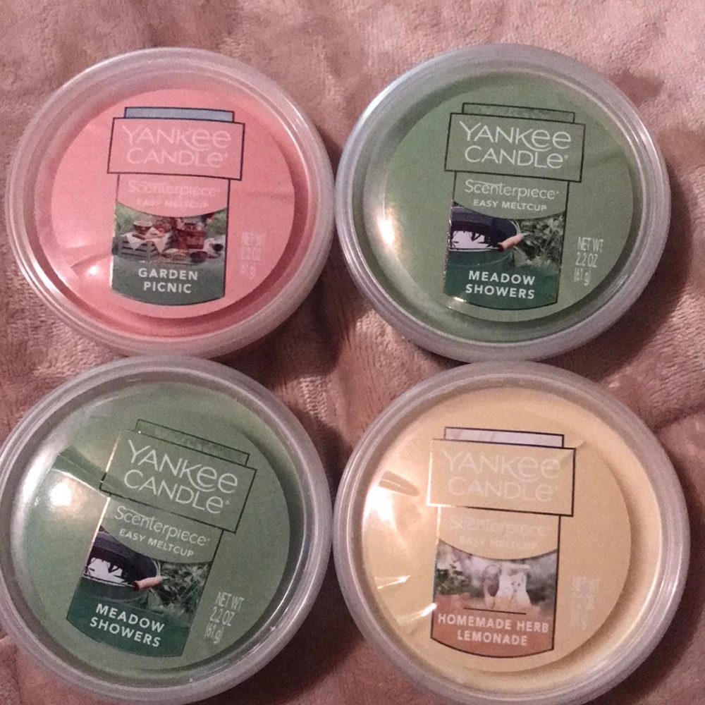 Set of 4 garden collection meltcups